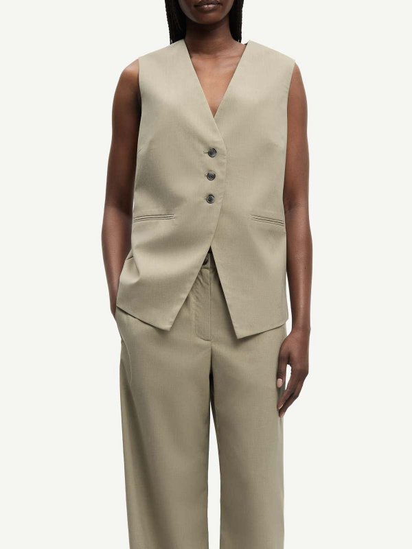 SAMSOE SAMSOE: ベスト＆チョッキ online - ウェストコート/ジレ - グレー