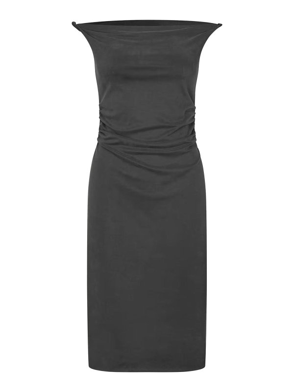 SAMSOE SAMSOE: Knielange Kleider - Knielanges Kleid - Schwarz