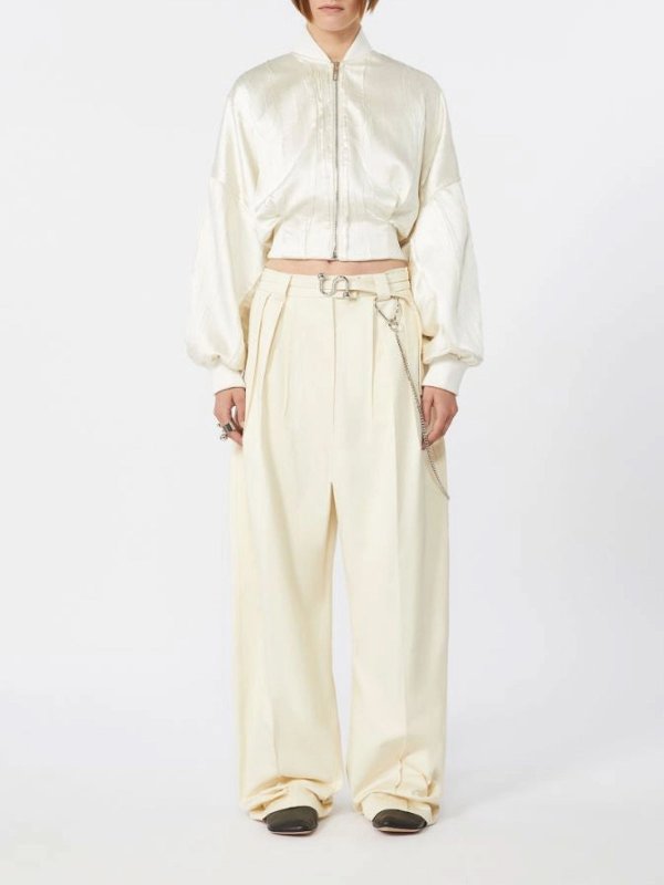 SPORTMAX: Chaquetas Bomber online - Chaqueta Bomber - Crema