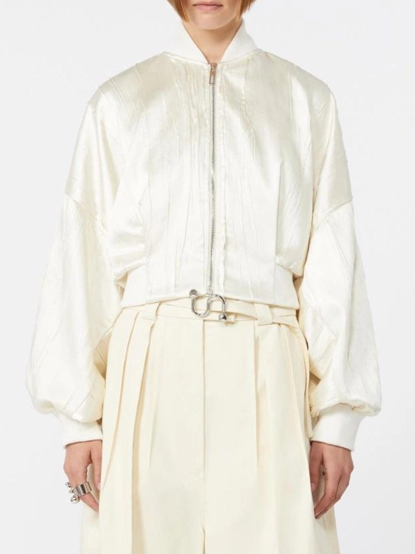 The Best Shops SPORTMAX: Chaquetas Bomber - Chaqueta Bomber - Crema