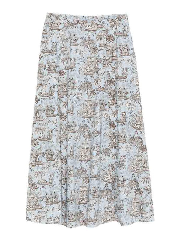 STAUD: Knielange und Midi Röcke online - Midirock - Hellblau