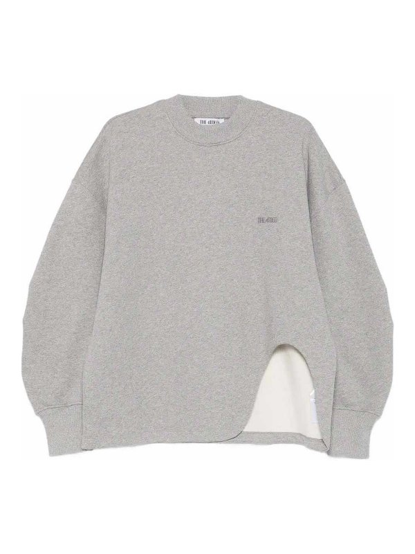 The Attico: Sweatshirts und Pullover - Sweatshirt - Grau