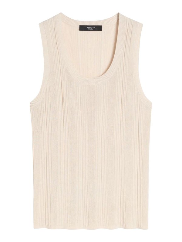 WEEKEND MAX MARA: Tops & Tank tops - Ribbed tank top