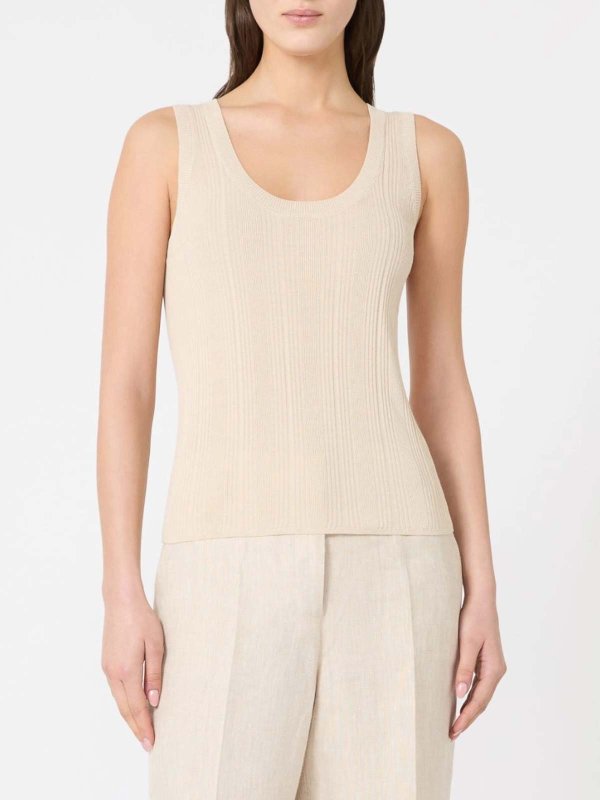 WEEKEND MAX MARA: Tops & Tank tops online - Ribbed tank top