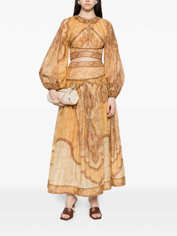 ZIMMERMANN: Knielange und Midi Röcke online - Midirock - Gelb