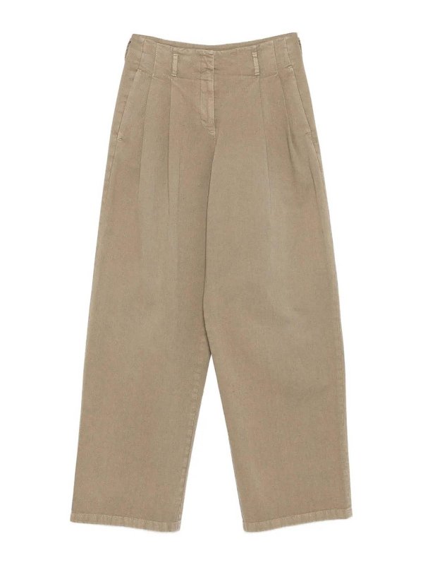 GOLDEN GOOSE: カジュアルトラウザー - カジュアルパンツ - ライトブラウン