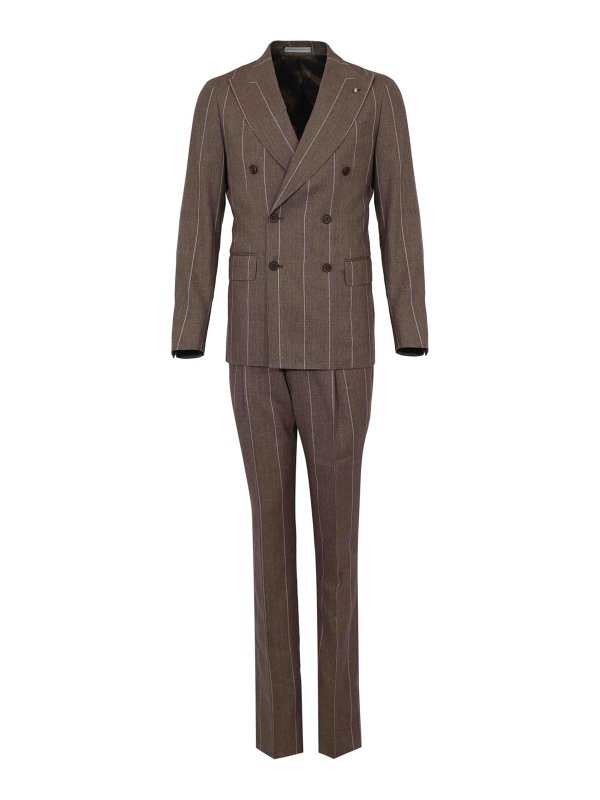 CORNELIANI: Robe longueur genou - Robe Au Genou - Marron