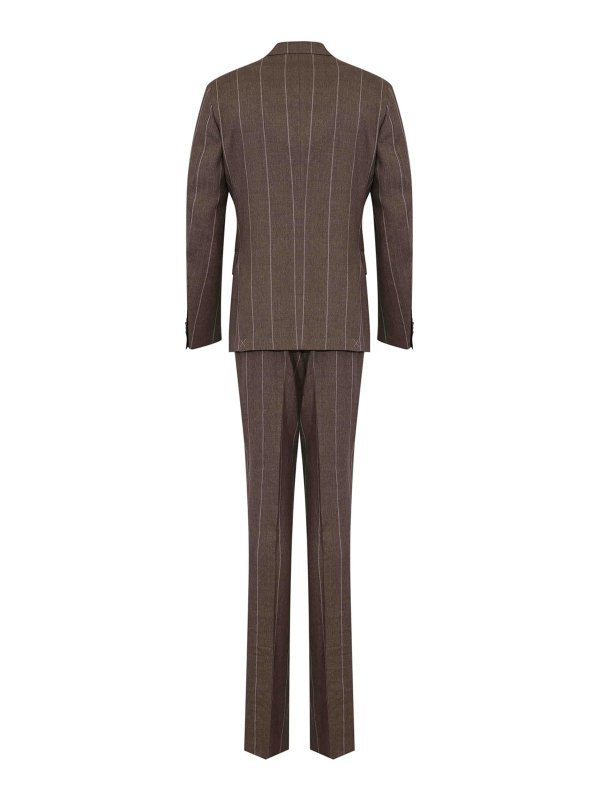 CORNELIANI: Robe longueur genou online - Robe Au Genou - Marron
