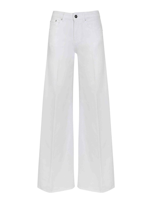 DONDUP: カジュアルトラウザー - カジュアルパンツ - 白