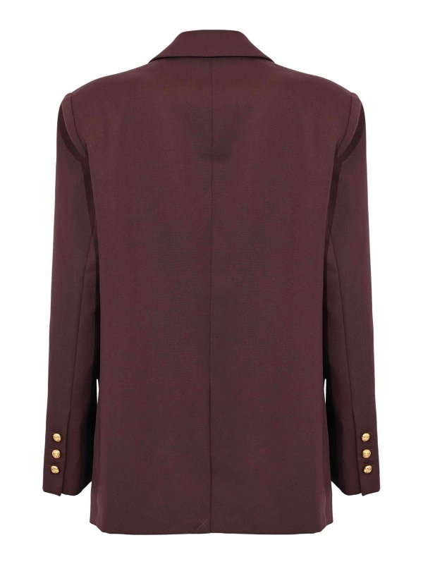 ELISABETTA FRANCHI: blazers online - Cool Wool Jacket With Jewel Plaques