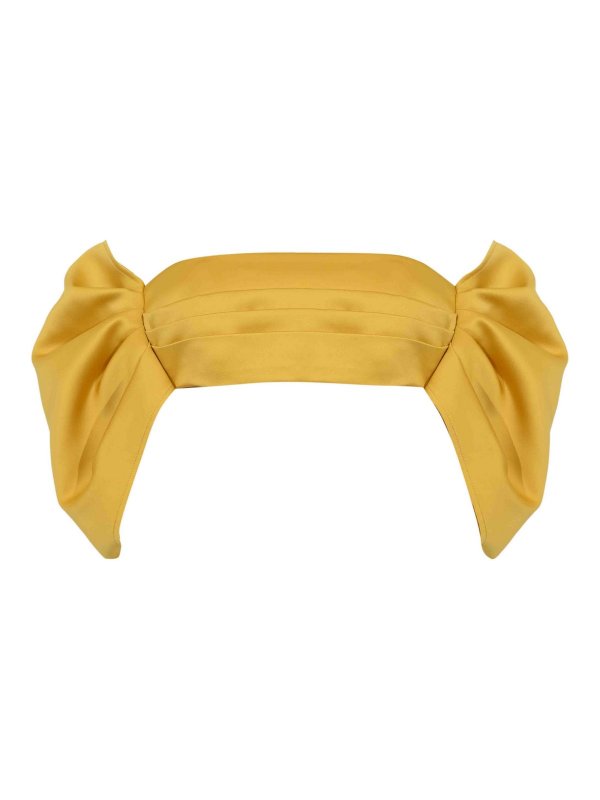 ELISABETTA FRANCHI: Tops & Débardeurs - Top - Jaune Clair