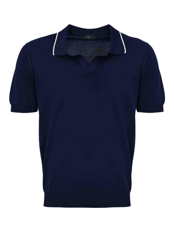 FAY: ポロシャツ - ポロシャツ - ブルー