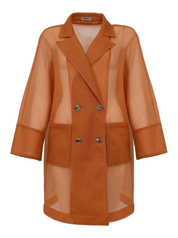 HERNO: Manteaux au genou - Manteau Au Genou - Jaune Foncé