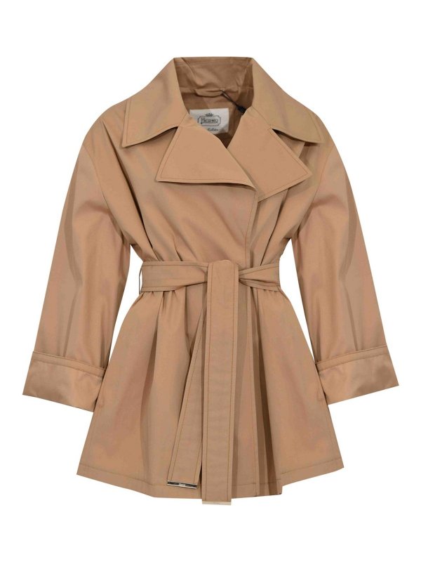 HERNO: トレンチコート - トレンチコート - キャメル