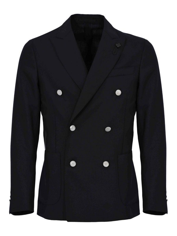 LARDINI: blazers - Double-breasted Roma jacket