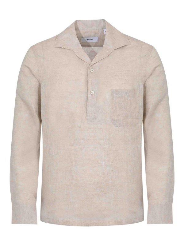 LARDINI: シャツ - シャツ - ベージュ