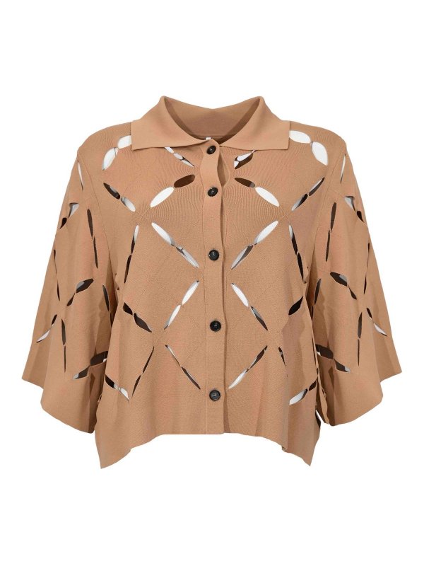 LIVIANA CONTI: Cardigans - Cardigan - Marron