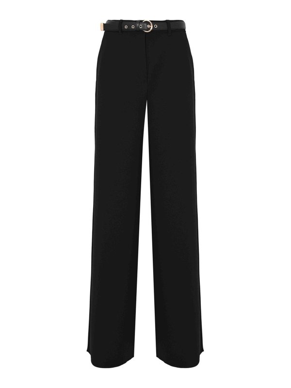 MAX MARA STUDIO: カジュアルトラウザー - カジュアルパンツ - 黒