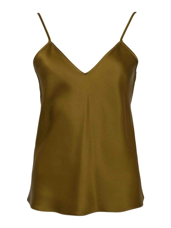 MAX MARA STUDIO: Tops y camisetas sin mangas - Top - Verde