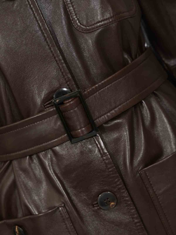 The Best Shops MAX MARA STUDIO: トレンチコート - トレンチコート - ブラウン