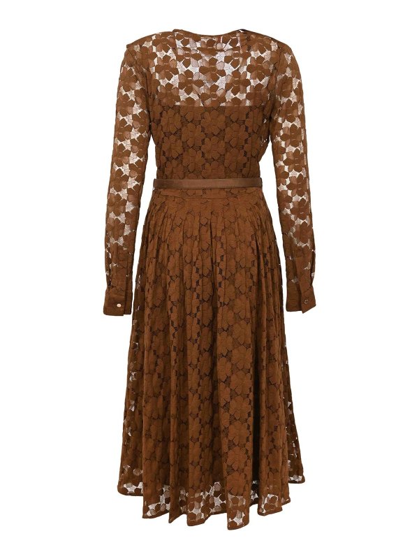 MAX MARA STUDIO: ニーレングスドレス online - 膝丈ドレス - ダークブラウン