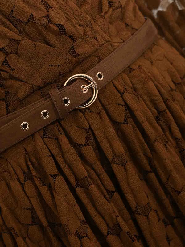 The Best Shops MAX MARA STUDIO: ニーレングスドレス - 膝丈ドレス - ダークブラウン