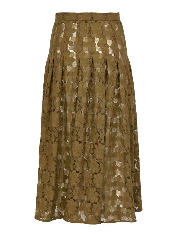 MAX MARA STUDIO: ニーレングススカート＆ミディ丈 online - 膝丈/ミディスカート - 緑