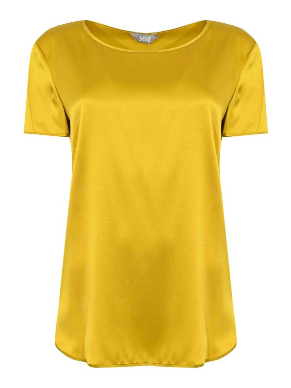 Max Mara: Blusen - Bluse - Dunkelgelb