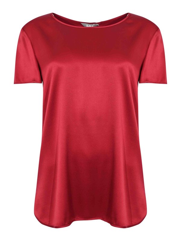 Max Mara: Blusen - Bluse - Rot