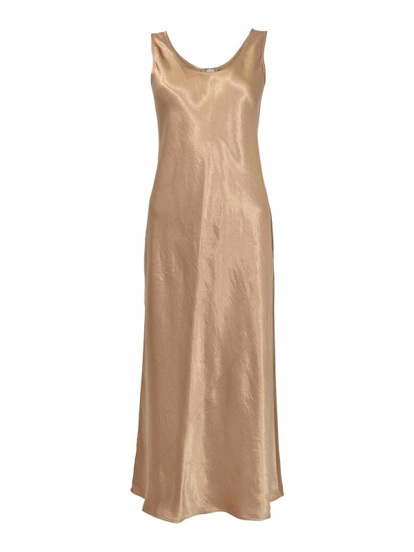 Max Mara: ニーレングスドレス - 膝丈ドレス - ベージュ