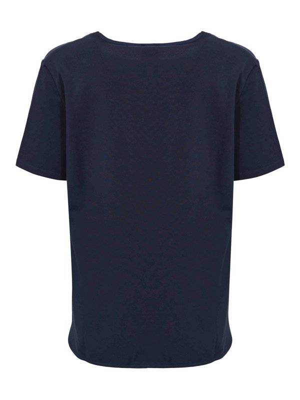 Max Mara: t-shirts online - Mmlotre Cotton Blend Top T-Shirt