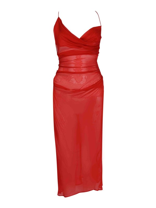 PATRIZIA PEPE: Robes de soirée - Robe De Soirée - Rouge