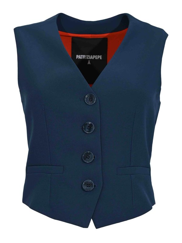 PATRIZIA PEPE: Gilets - Gilet - Multicolore