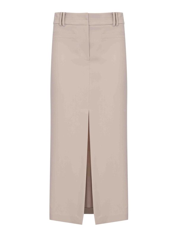 PATRIZIA PEPE: Jupes midi et au genou - Jupe Midi - Gris Clair