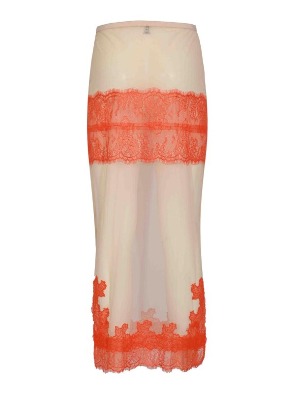 PATRIZIA PEPE: ニーレングススカート＆ミディ丈 online - 膝丈/ミディスカート - オレンジ