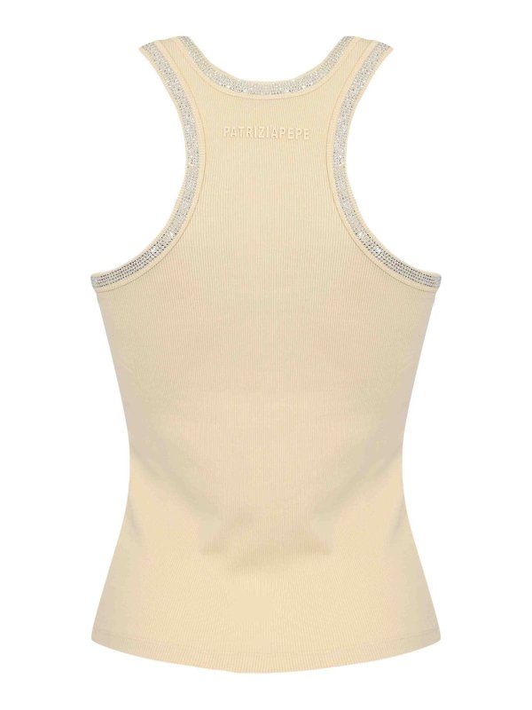 PATRIZIA PEPE: Tops y camisetas sin mangas online - Top - Blanco