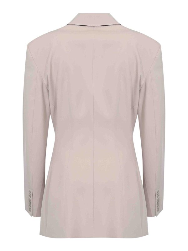 PATRIZIA PEPE: デニムジャケット online - デニムジャケット - ライトグレー