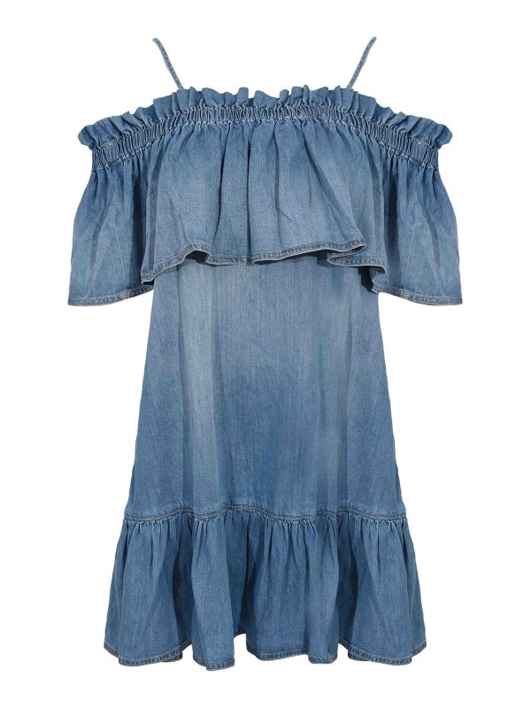 Pinko: ニーレングスドレス - 膝丈ドレス - デニム