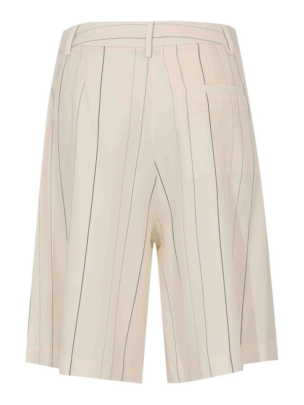 Semicouture: pantaloni shorts online - Shorts Paloma In Misto Viscosa E Lana