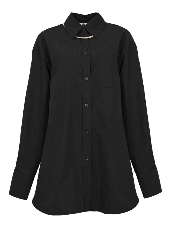 SPORTMAX: Hemden - Hemd - Schwarz