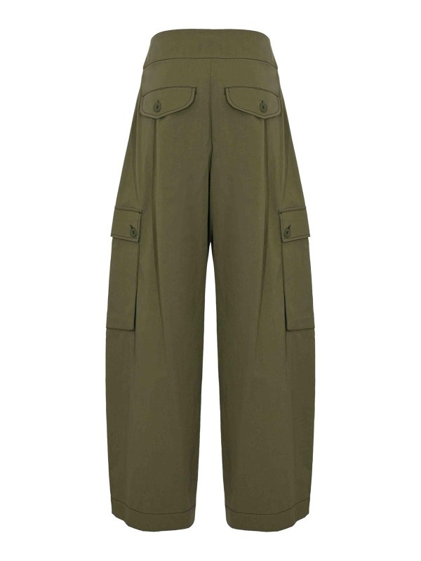 WEEKEND MAX MARA: カジュアルトラウザー online - カジュアルパンツ - ダークグリーン