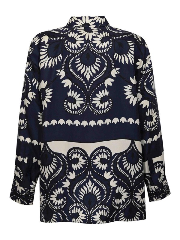 WEEKEND MAX MARA: shirts online - Wkd Lastra Patchwork Shirt In Printed Silk