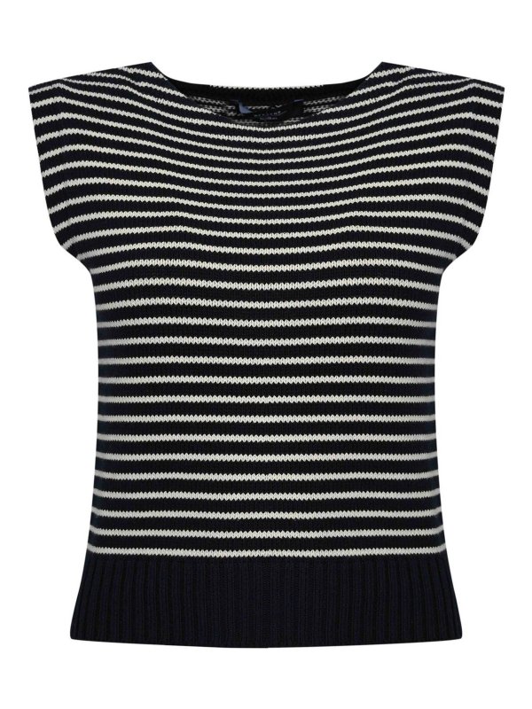 WEEKEND MAX MARA: ベスト＆チョッキ - ウェストコート/ジレ - ブルー