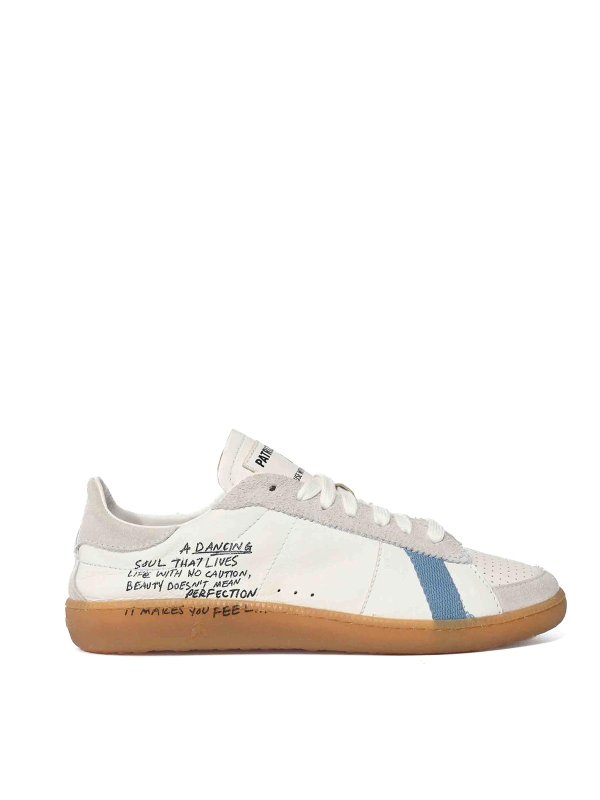 PATRIZIA PEPE: sneakers - Sneakers Skin In Nappa Con Lettering