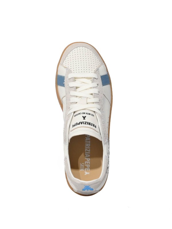 The Best Shops PATRIZIA PEPE: sneakers - Sneakers Skin In Nappa Con Lettering