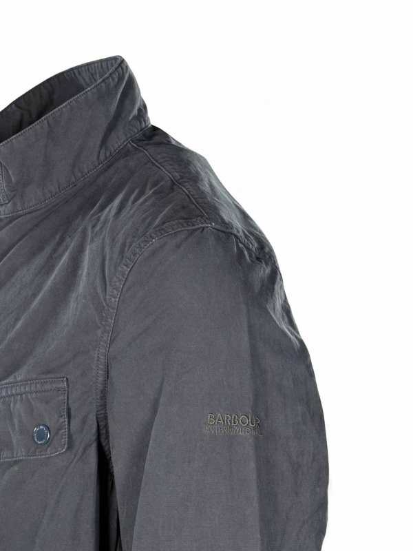 The Best Shops BARBOUR: knee length coats - Blue jacket