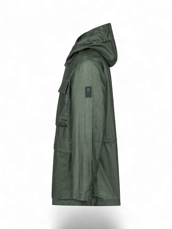 DUNO: knee length coats online - Green jacket