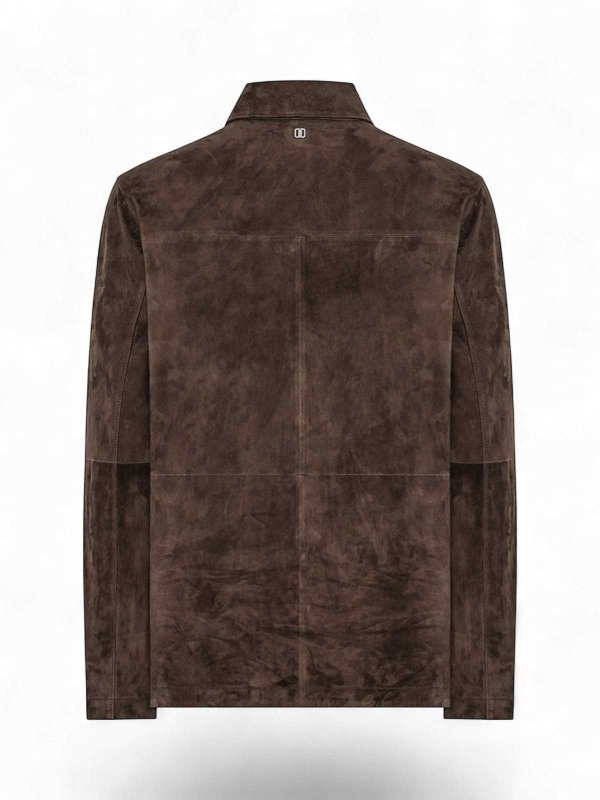 The Best Shops DUNO: knee length coats - Brown jacket