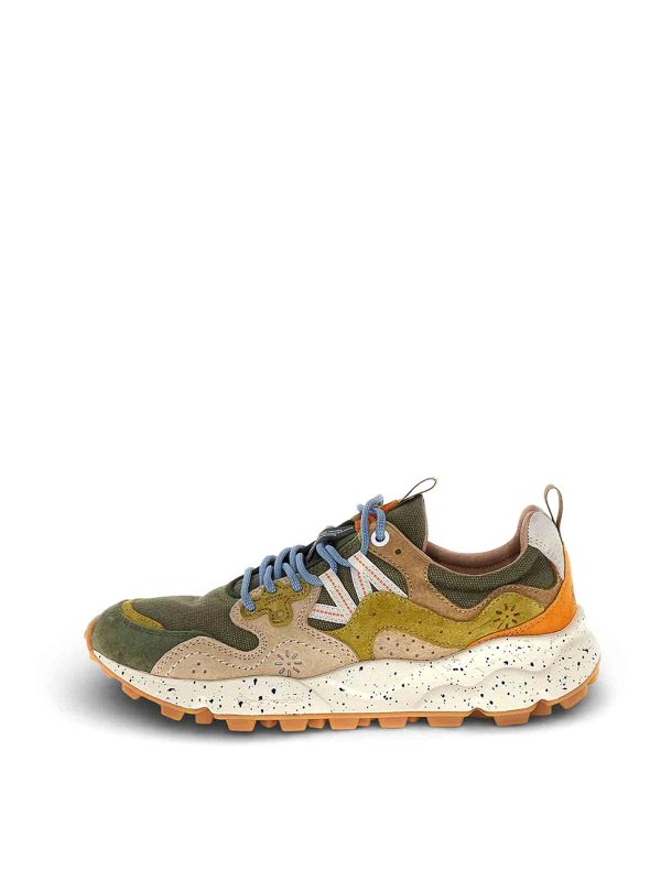 FLOWER MOUNTAIN: trainers - Khaki sneakers
