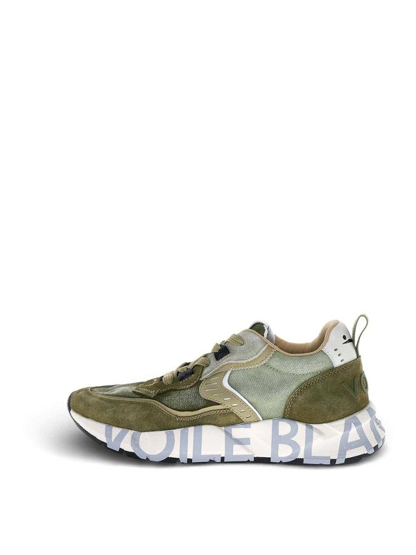 VOILE BLANCHE: trainers - Khaki sneakers